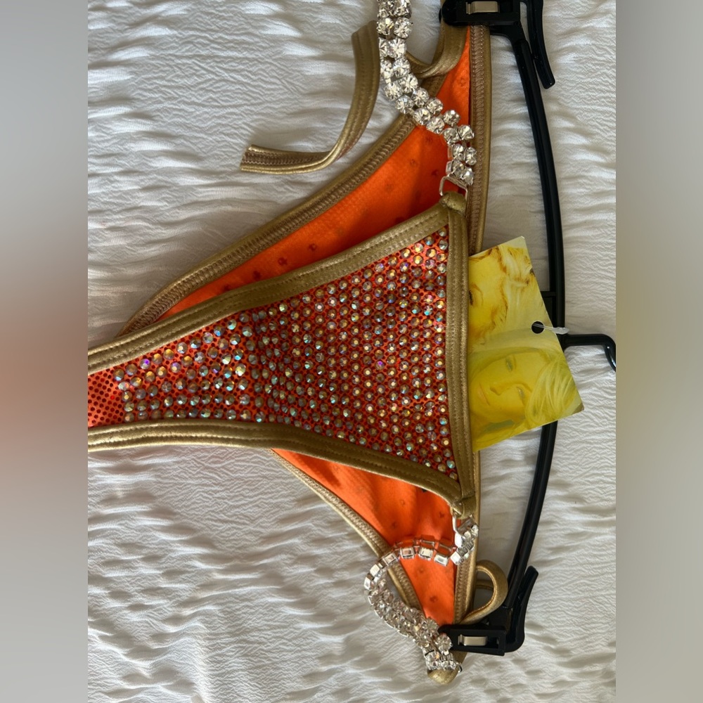 NWT Ingrid Romero fancy competition bikini Swarovski crystals - Picture 3 of 8